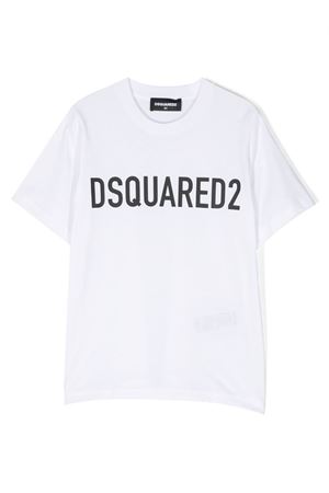 T-shirt in cotone bianco DSQUARED KIDS | DQ1770D0A4CDQ100